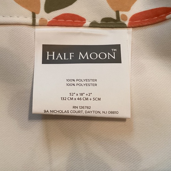 Half Moon set of 2 floral window valance curtains - Picture 4 of 4